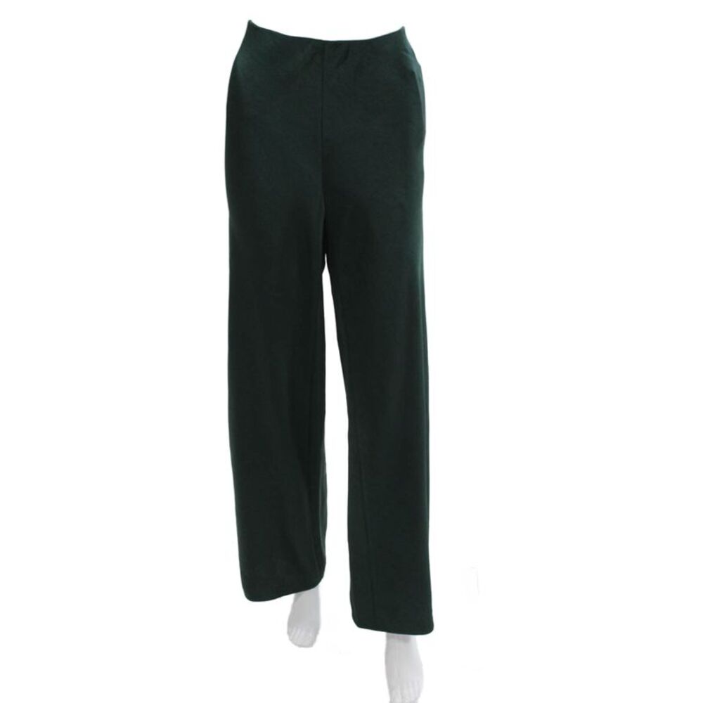 Vince Women Dress Pants Green Polyester Pull On Solid Size M